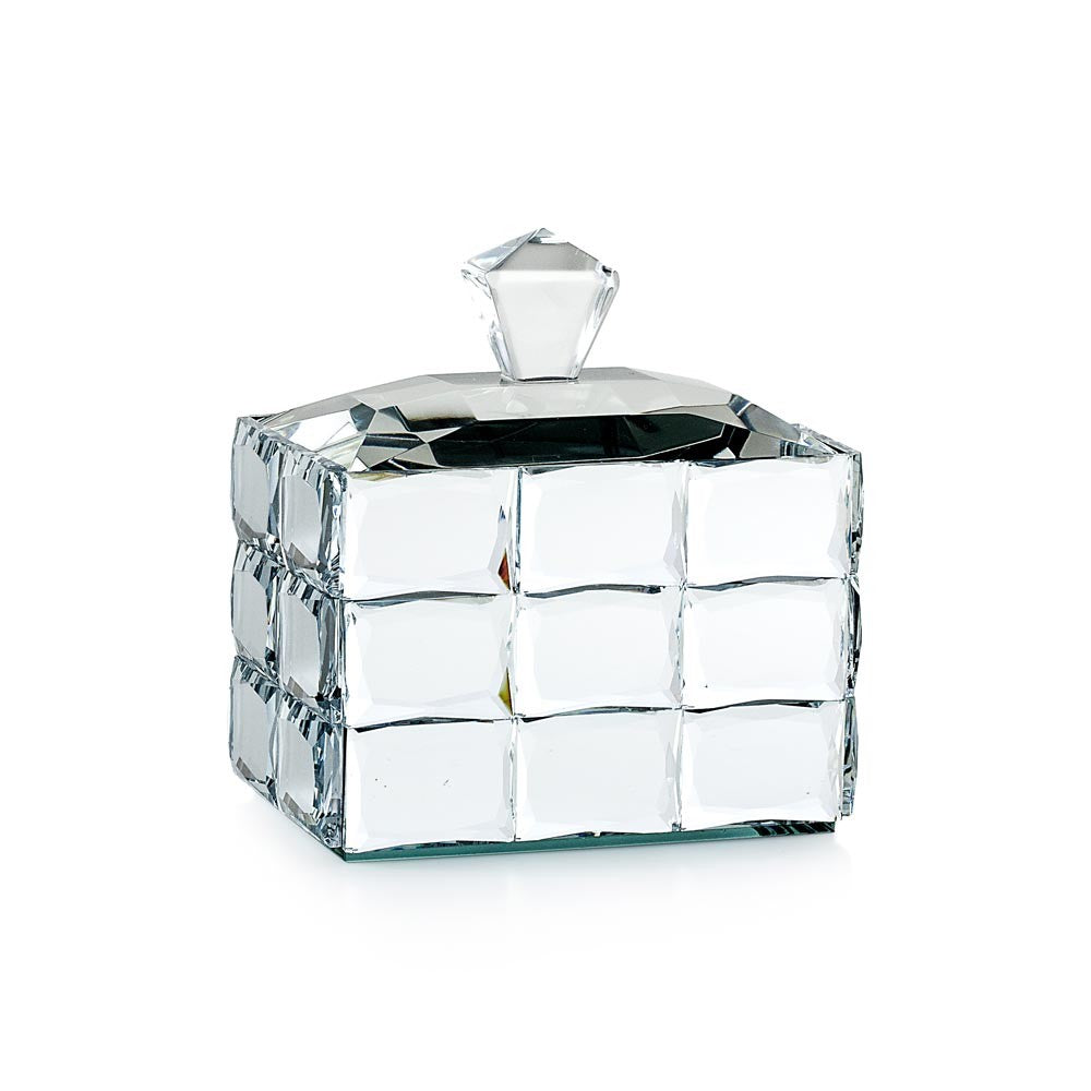 Scatola portaoggetti Ghiaccio rettangolare a specchio EMO 11.5x8.2x12