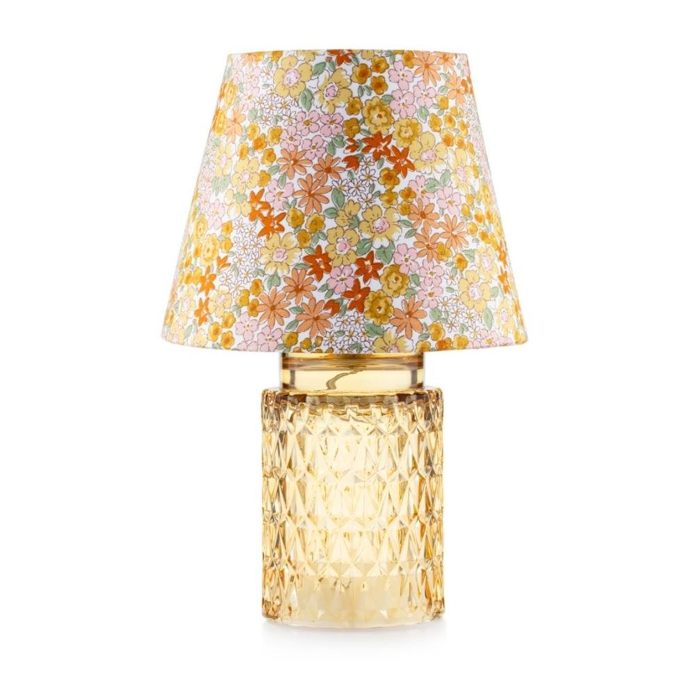 Lampada con base cilindro ambra 18x28 cm Rayon Emo