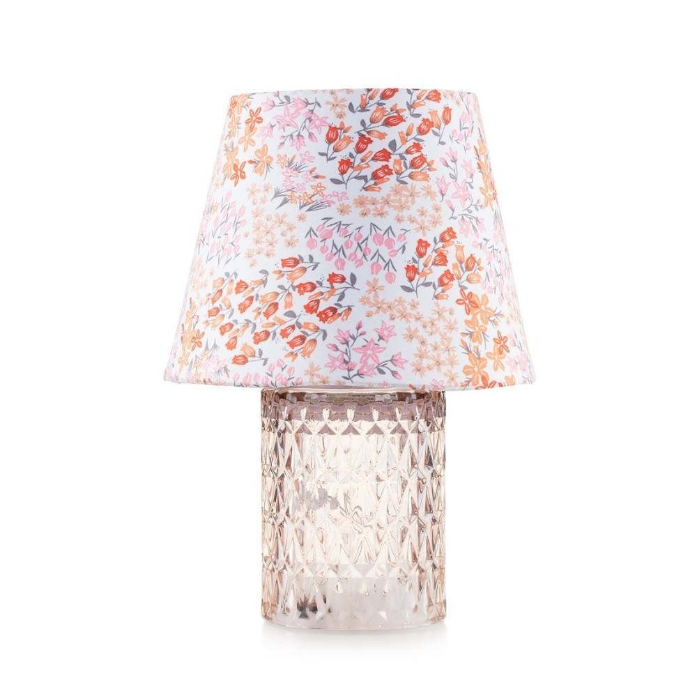 Lampada con base cilindro cipria 18x28 cm Rayon Emo