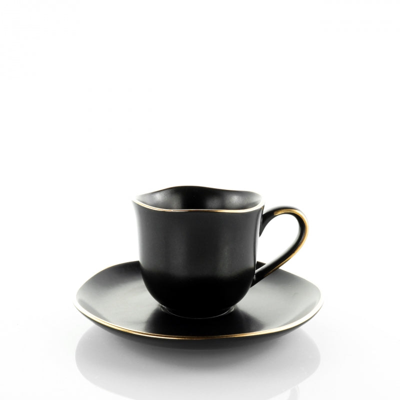 Tazza Caffè c/p Onix Black Gold Line WEISSESTAL