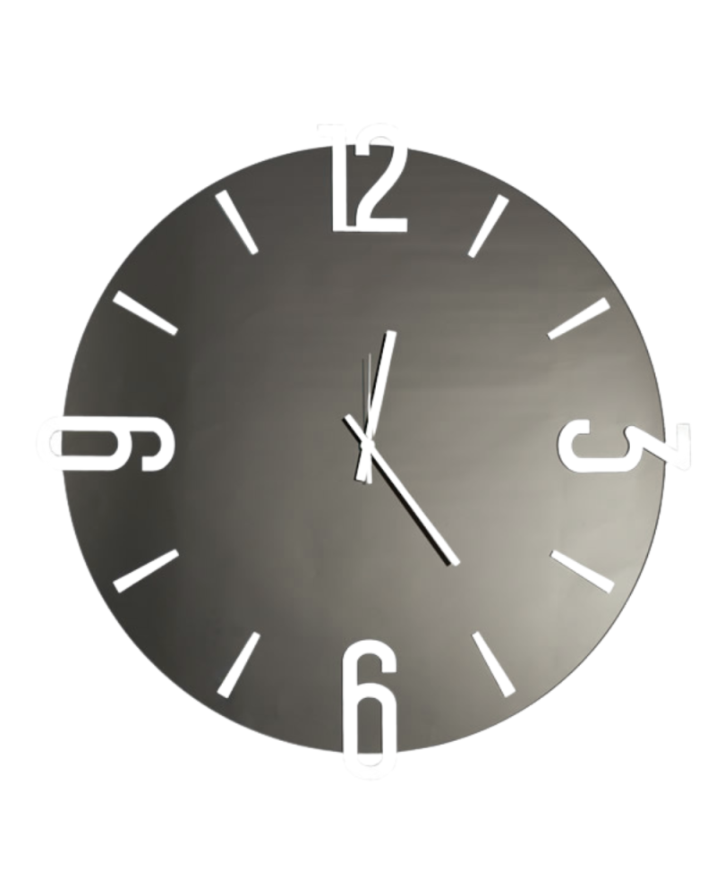 Ceart Orologio specchio Alfa Big diametro cm. 60 - Nero fumè
