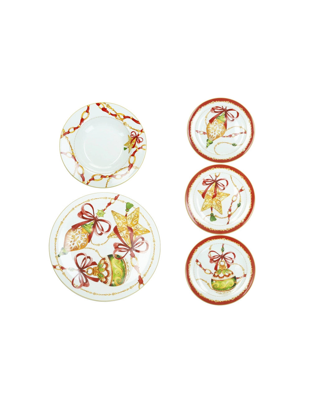 TAVOLA 18 PZ GIOCO DI LUCI PORCELLANA PIATTI