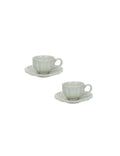 Brandani TAZZINA CAFFE' CALIPSO AVORIO SET 2 PZ STONEWARE