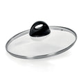 Coperchio pomolo nero in vetro Granitica Extra Induction Barazzoni cm. 28